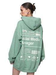 Worldclassca Hoodie Worldclassca Oversized MANAGER Print günstig online kaufen