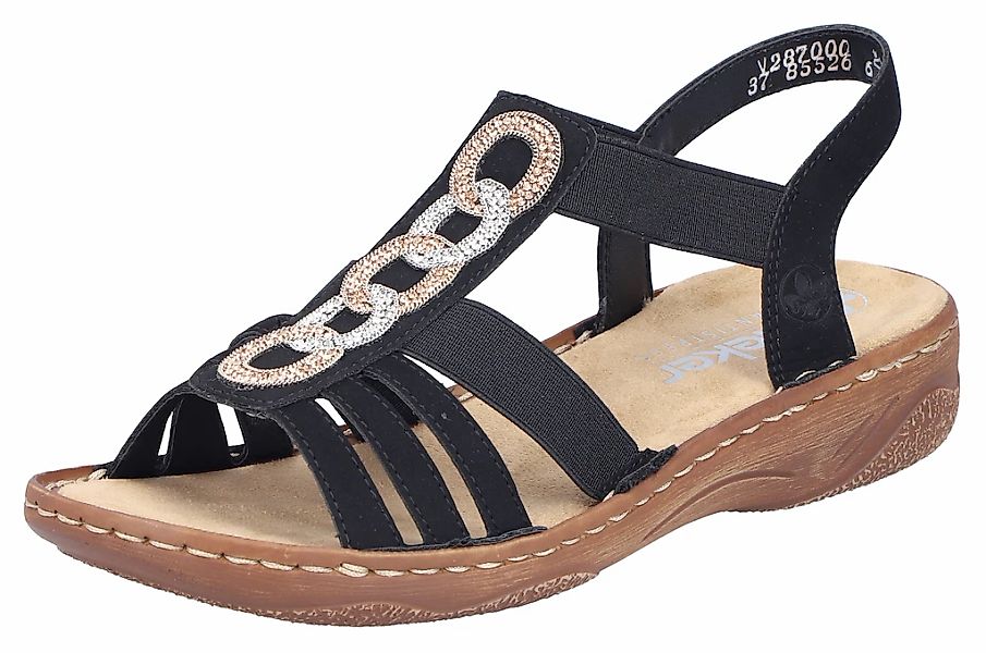 Rieker Sandale, Riemchensandale, Sommerschuh, Urlaubschuh mit seitlichen Gu günstig online kaufen