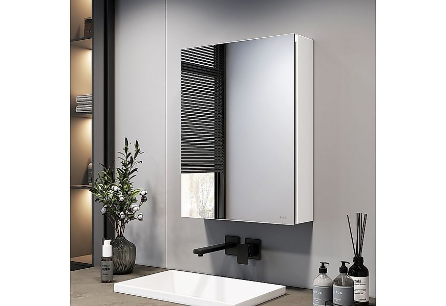 EMKE Spiegelschrank 50x65 cm 1-tütig Spiegelschränke Badezimmer Spiegelschr günstig online kaufen