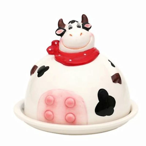 DEKOHELDEN24 Butterdose Kuh aus Keramik Butterdosen bunt günstig online kaufen
