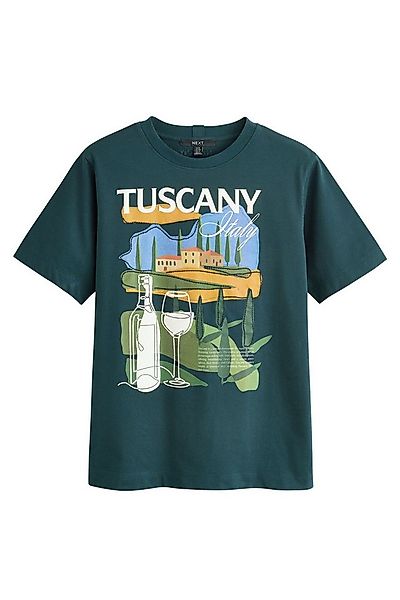 Next T-Shirt Schweres T-Shirt mit Rundhalsausschnitt (1-tlg) günstig online kaufen