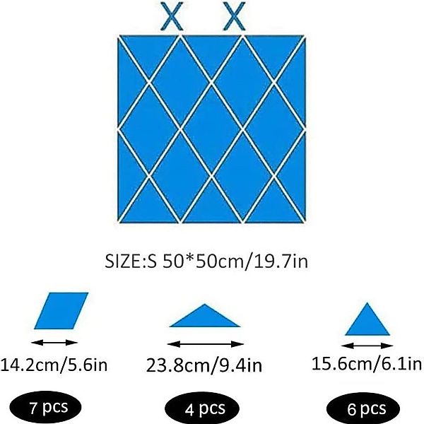 Coonoor 3D-Wandtattoo Spiegel-Wandaufkleber, kein Glas, Spiegel, günstig online kaufen