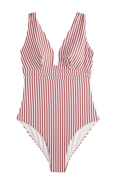 Next Badeanzug Bauchformender Badeanzug mit tiefem günstig online kaufen