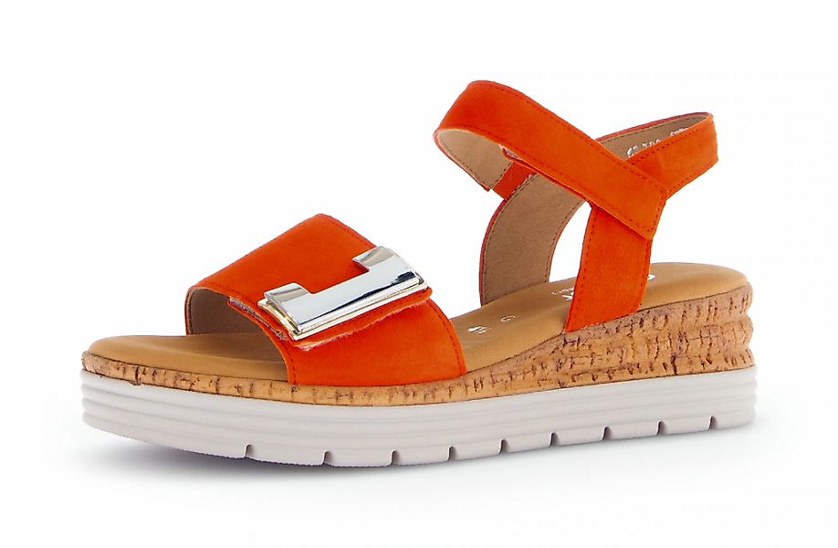 Gabor "GENUA", Riemchensandale, Komfortschuh, Schmuckelement, G-Weite günstig online kaufen