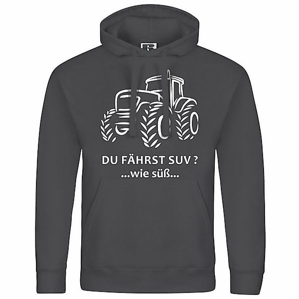 deinshirt Kapuzenpullover Herren Kapuzenpullover Du fährst SUV wie süß Mit günstig online kaufen