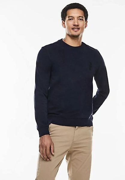 STREET ONE MEN Sweatshirt mit Rundhalsausschnitt günstig online kaufen