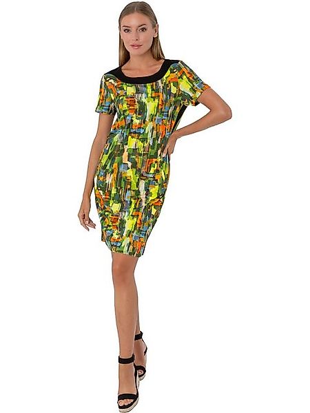 Estefania for woman Sommerkleid 195-5209, buntes abstraktes Muster mit schw günstig online kaufen