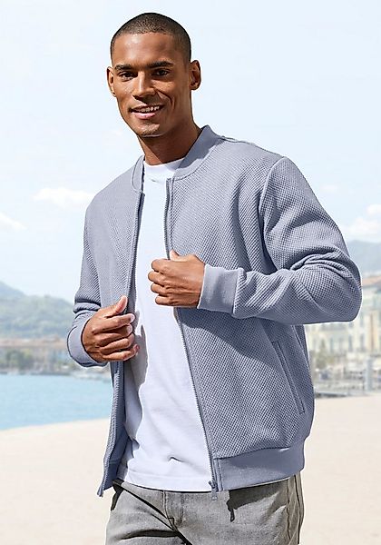 John Devin Sweatjacke aus Struktur-Qualität aus Struktur-Qualität günstig online kaufen