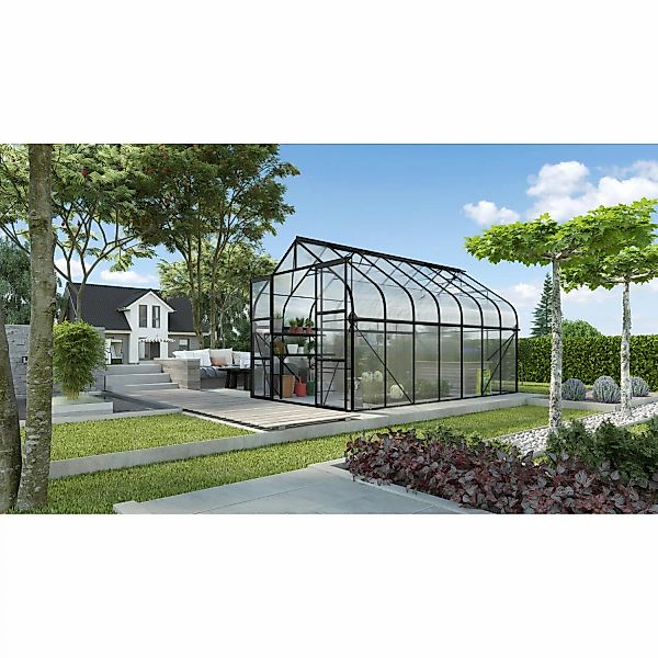 Vitavia Gewächshaus Diana 11500 Schwarz 11,5 m² inkl. Fundament günstig online kaufen