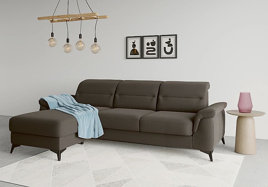 sit&more Ecksofa "Sinatra L-Form" mit Recamiere, optional mit Kopfteilverst günstig online kaufen