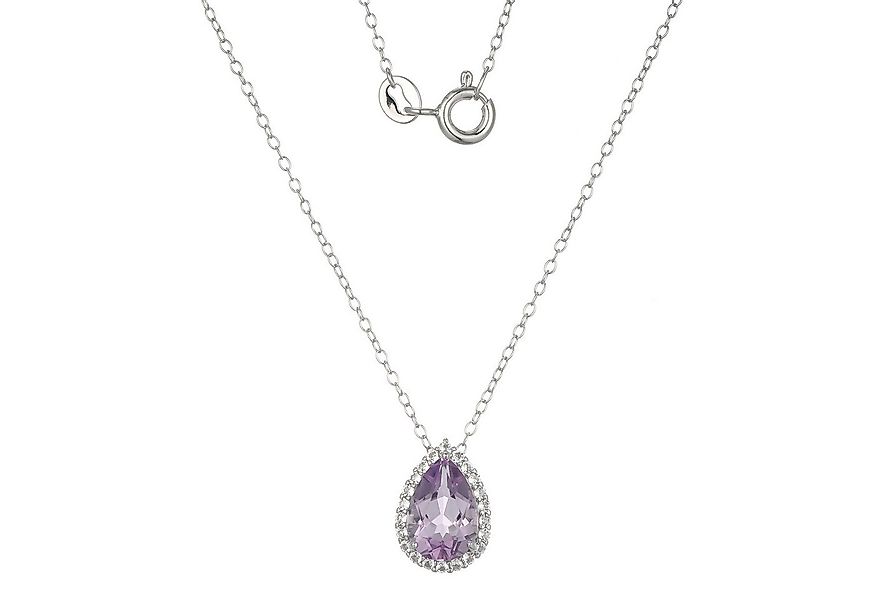 Cavill Silberkette Cavill Lavendel-Amethyst 1,18 ct Silberkette mit Tropfen günstig online kaufen