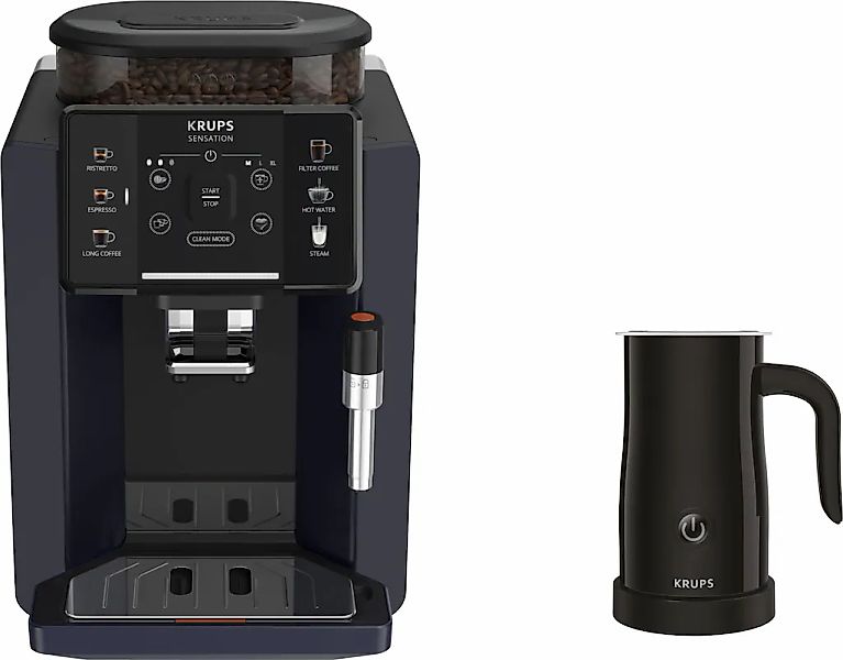 Krups Kaffeevollautomat "EA910B.23 Sensation Milk Bundle" mit Krups Milchau günstig online kaufen