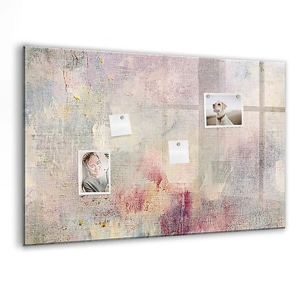 Tulup Beschreibbare Glasmagnettafel Gemalte Abstraktion 90x60 cm Magnettafe günstig online kaufen