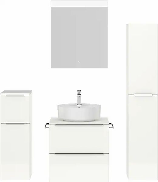 nobilia® Badmöbel-Set »Alvene« vormontiert, mit Soft-Close, 4 Stk. tlg. günstig online kaufen