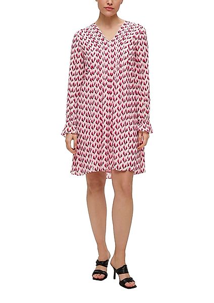 s.Oliver BLACK LABEL Tunikakleid mit Minimalprint günstig online kaufen