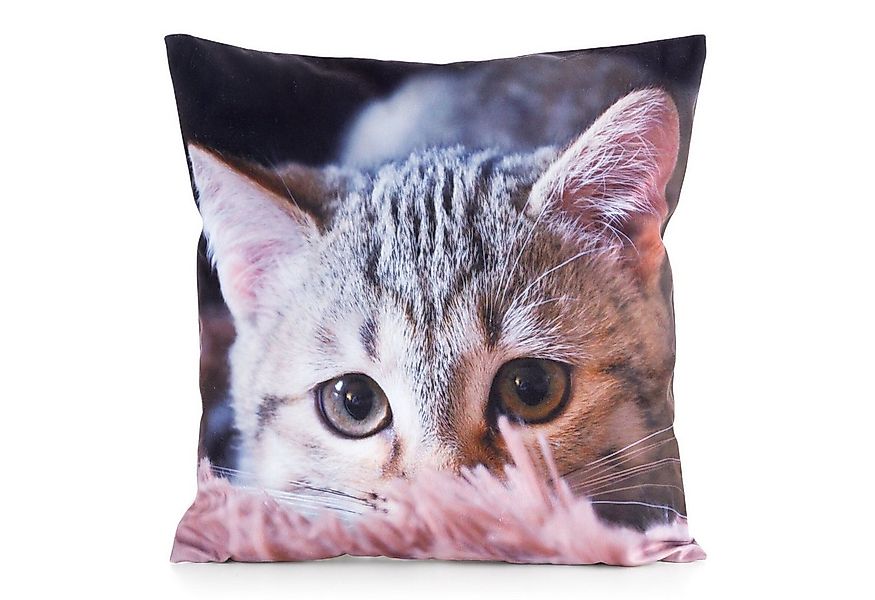 Eurofirany Kissenbezüge ANIMAL Kissenhülle mit Hunde- und Katzenmotiv 45x45 günstig online kaufen