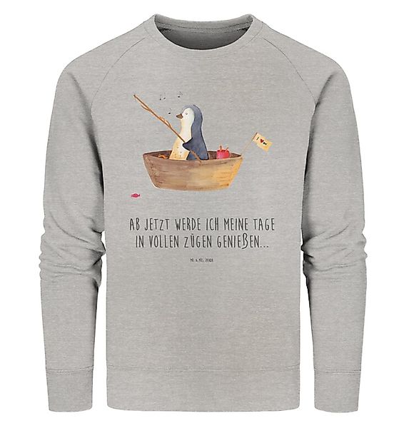 Mr. & Mrs. Panda Longpullover Größe XL Pinguin Angelboot - Heather Grey - G günstig online kaufen