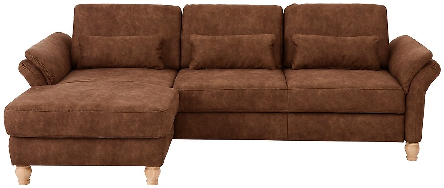 Home affaire Ecksofa »Palace L-Form«, incl. Sitztiefenverstellung, wahlweis günstig online kaufen