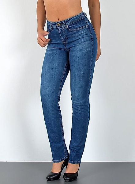 ESRA Straight-Jeans Stretch-Jeans Damen High Waist günstig online kaufen
