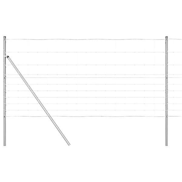 vidaXL Zaunpfosten Galvanisiert 25 x 1,2 m Stahl 3351342 günstig online kaufen