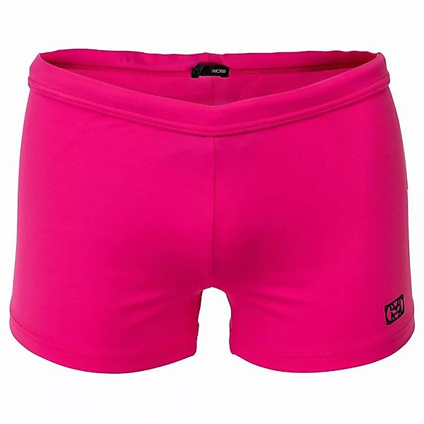HOM Herren Badeshort - Swim Shorts "Sea Life", Badehose, einfarbig Pink M günstig online kaufen