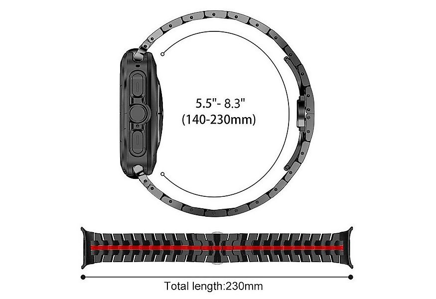 Wigento Smartwatch-Armband Für Samsung Galaxy Watch 8 / 8 Classic xDfind Ba günstig online kaufen