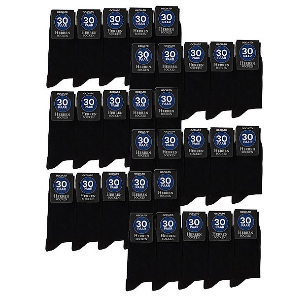 OCCULTO Businesssocken Herren Schwarze Socken 10er, 20er, 30er Pack (Modell günstig online kaufen