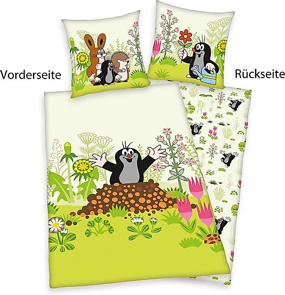 Herding Kinderbettwäsche Der kleine Maulwurf Flanell günstig online kaufen