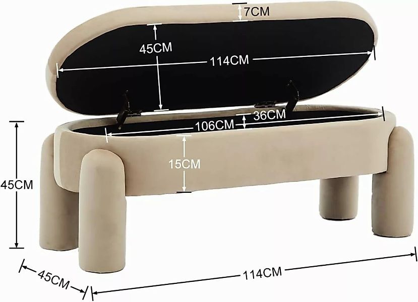 WAHSON OFFICE CHAIRS Sitzbank mit Stauraum günstig online kaufen