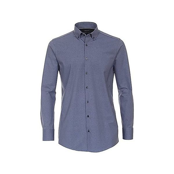 VENTI Langarmhemd ’Langarm Freizeithemd für Herren in blau’ (1-tlg) günstig online kaufen