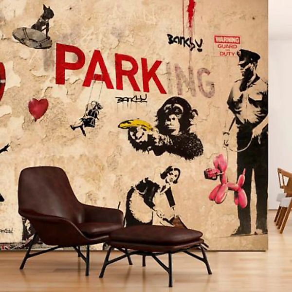 artgeist Fototapete [Banksy] Range of Variety mehrfarbig Gr. 150 x 105 günstig online kaufen