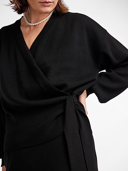 Y.A.S Wickelstrickjacke YASASSI LS WRAP KNIT günstig online kaufen
