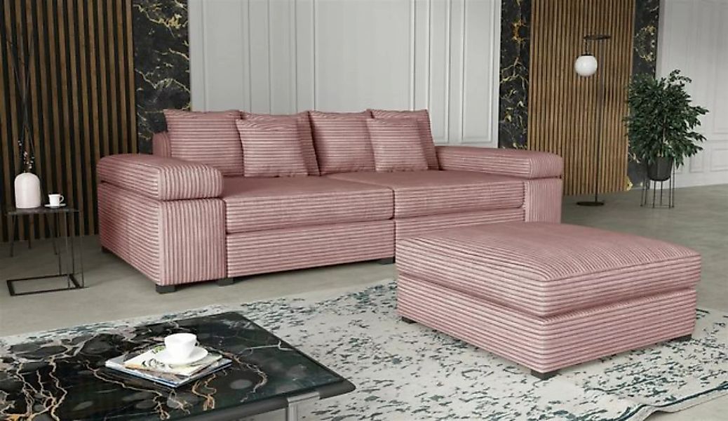 Fun Möbel Big-Sofa Couchgarnitur Megasofa Riesensofa AREZZO in Stoff, mit o günstig online kaufen