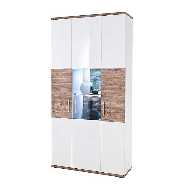 Pharao24 Vitrine Salija mit LED Beleuchtung günstig online kaufen