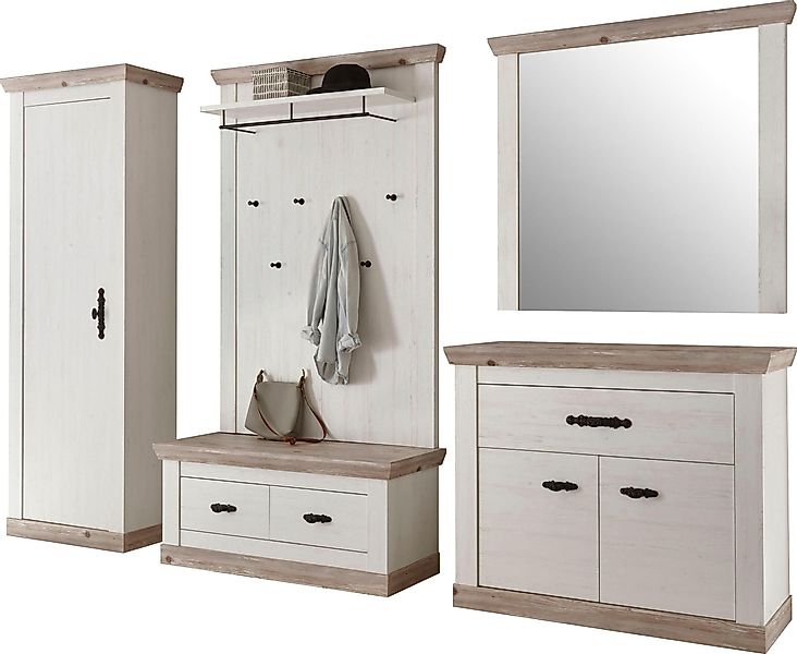 Home affaire Garderoben-Set "Florenz" 6 tlg. mit Kissen, 5 Stk. tlg. günstig online kaufen