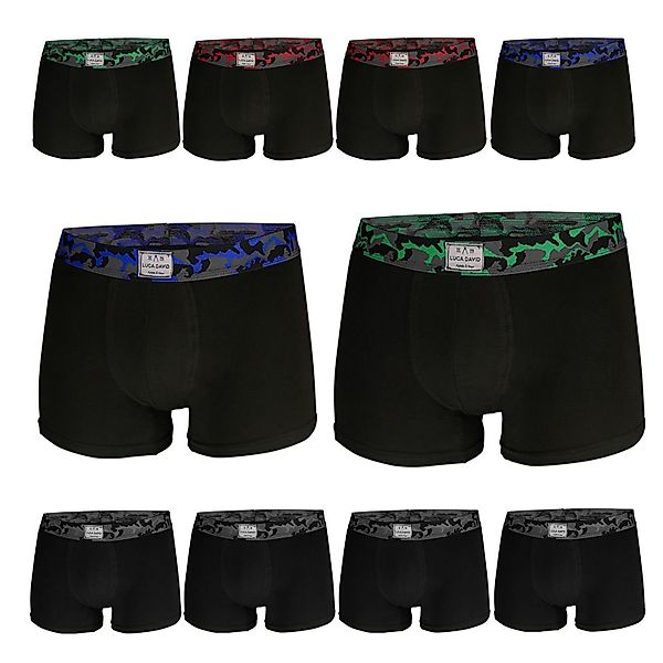Luca David Boxershorts (10-St) ohne Eingriff günstig online kaufen