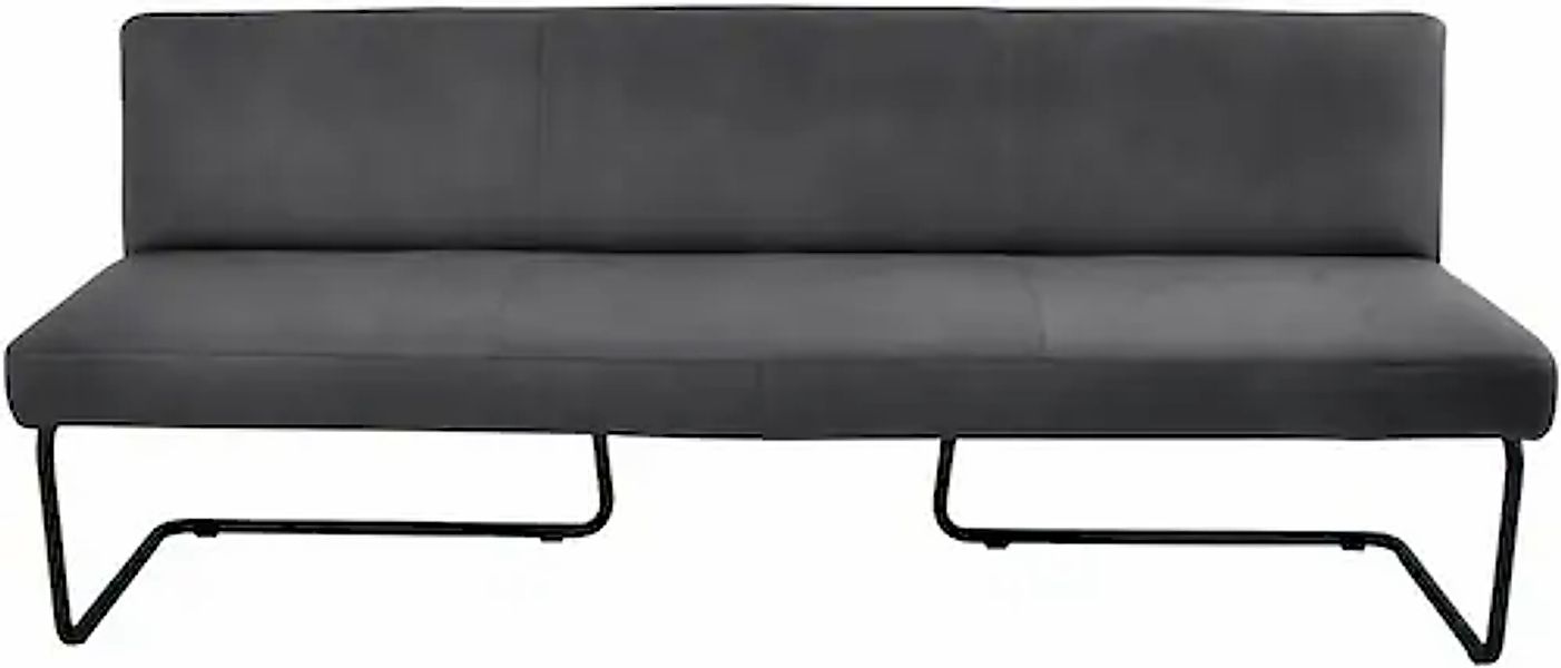 K+W Komfort & Wohnen Polsterbank in abgerundeter Form, Rundrohrkufe lang ge günstig online kaufen