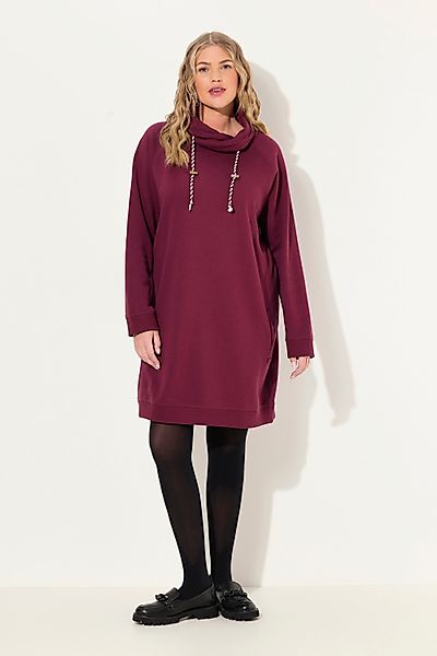 Ulla Popken Jerseykleid Sweatkleid Stehkragen Langarm günstig online kaufen
