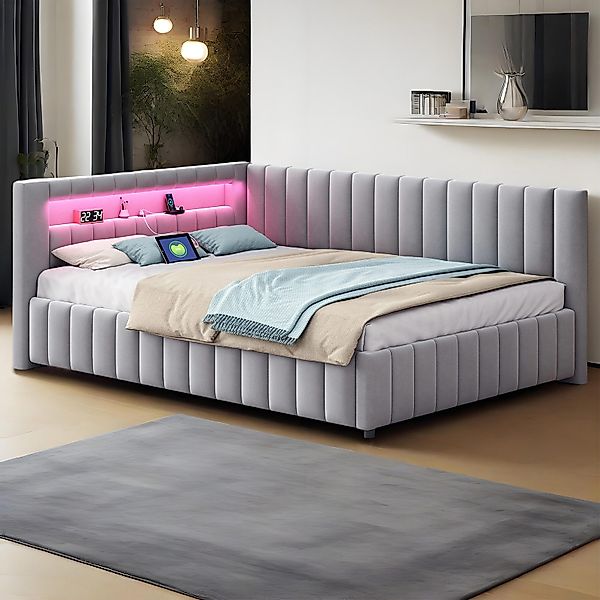 REDOM Polsterbett Schlafsofa Multifunktionsbett, Funktionsbett Stauraumbett günstig online kaufen