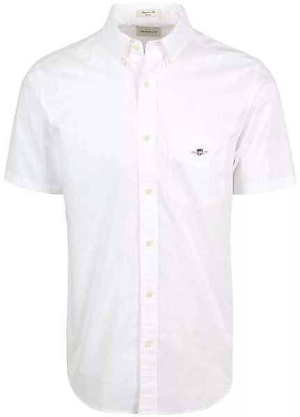 Gant Hemd Short Sleeve Weiß - Größe M günstig online kaufen