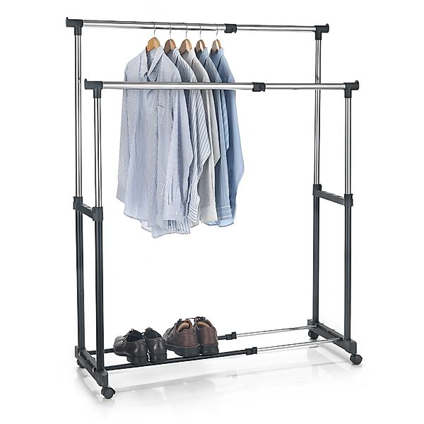 CARO-Möbel Garderobenständer CASA, Rollgarderobe Garderobenständer Kleiders günstig online kaufen