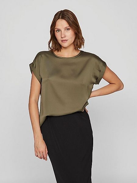 Vila Kurzarmshirt VIELLETTE S/S SATIN TOP - NOOS Kunstfaser, regular fit günstig online kaufen