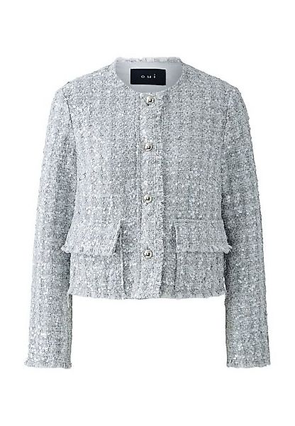 Oui Strickjacke Jacke mit Pailletten günstig online kaufen