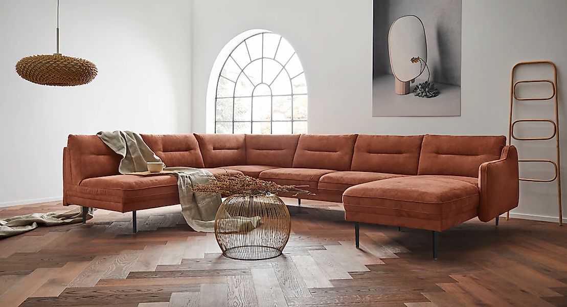 Home affaire "Nordfyn U-Form" edles Design in 3 Bezugsqualitäten, Design by günstig online kaufen