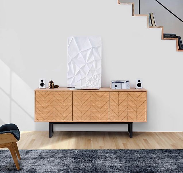 Woodman Sideboard "Noella", Kommode im schlichten skandinavischen Design, B günstig online kaufen