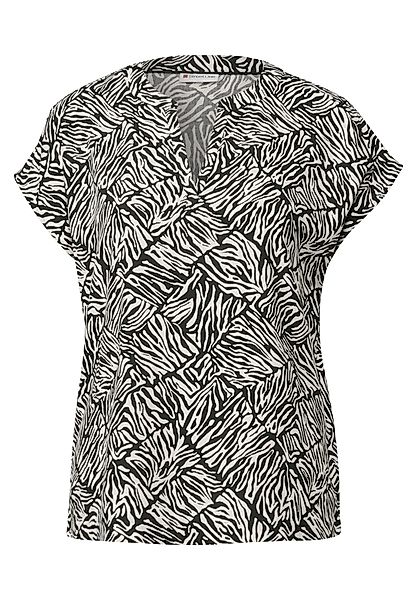 STREET ONE Kurzarmbluse mit Minimal Print günstig online kaufen