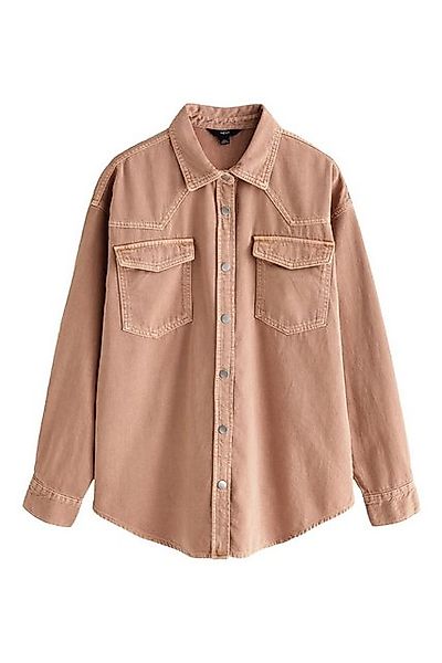 Next Jeanshemd Enge Jeansbluse im Westernstil 100 % Baumwolle (1-tlg) günstig online kaufen