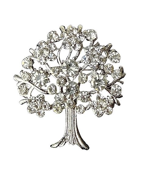 MayTree Brosche MayTree Brosche "Lucky Tree", brilliant mit Strass (Stück, günstig online kaufen