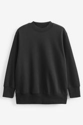 Next Longsweatshirt Angerautes Relaxed Fit Oversized-Sweatshirt günstig online kaufen