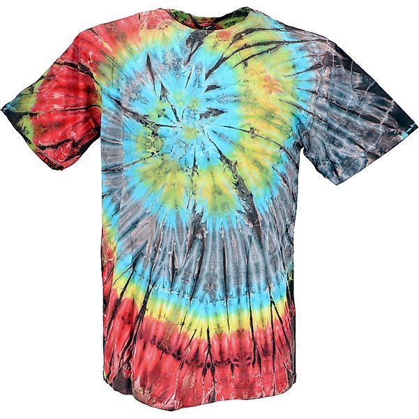 Guru-Shop T-Shirt Batik T Shirt, Herren Kurzarm Tie Dye Shirt -.. Goa Style günstig online kaufen
